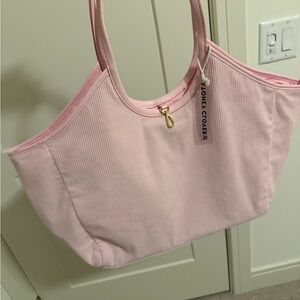 Pink Corduroy Tote Bag stoney clover